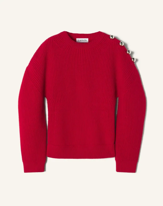 Pull en laine côtelé