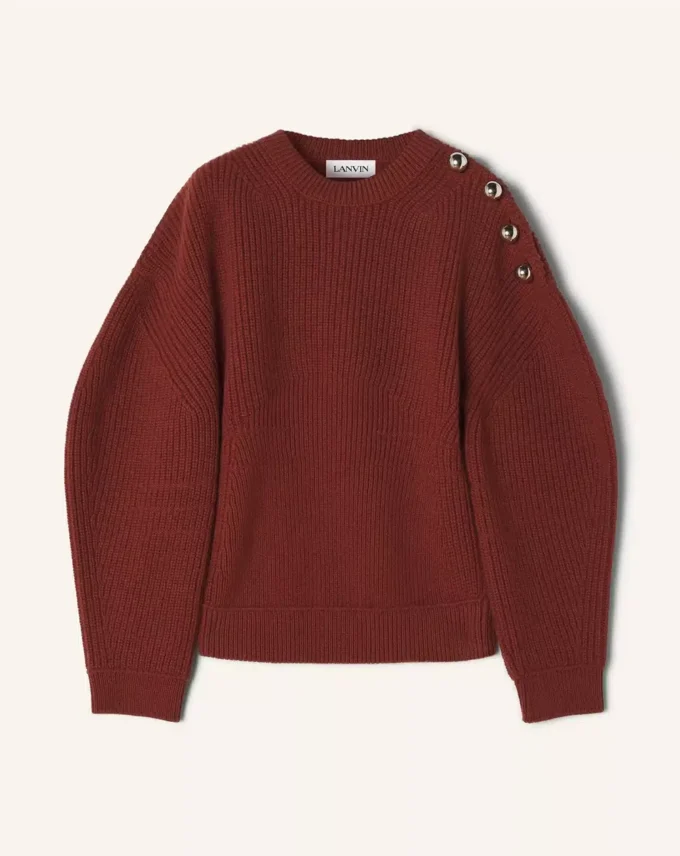 Pull en laine côtelé