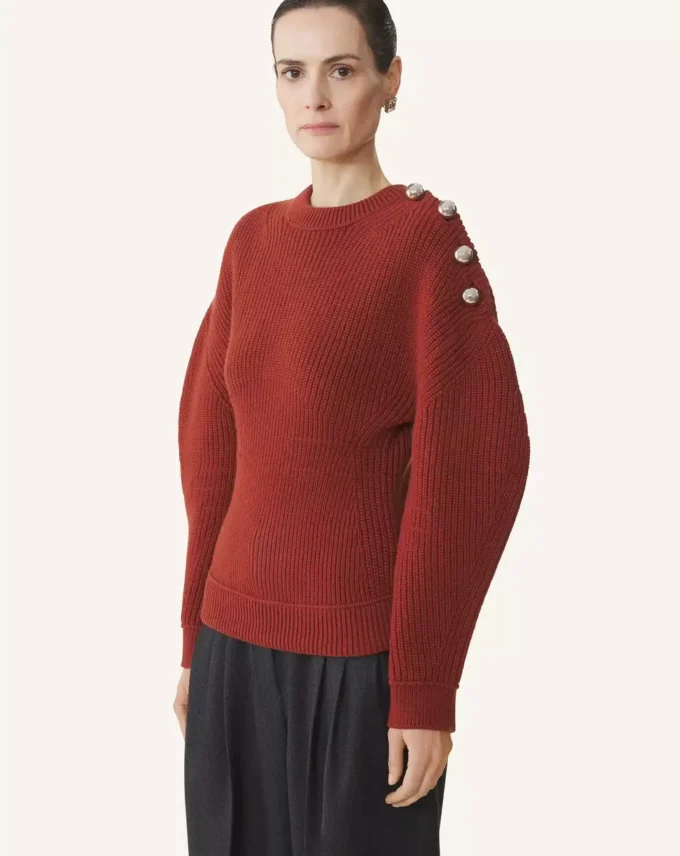 Pull en laine côtelé