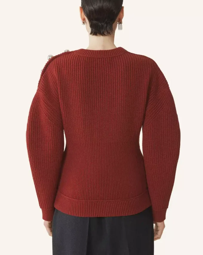 Pull en laine côtelé