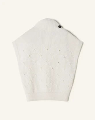 pull sans manches en laine dtails diamant 1 1 330x416 - Pull sans manches en laine &agrave; d&eacute;tails diamant
