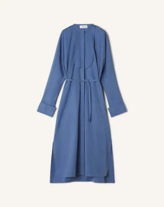 Robe chemise en popeline de coton