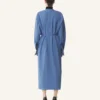 Robe chemise en popeline de coton