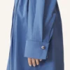 Robe chemise en popeline de coton