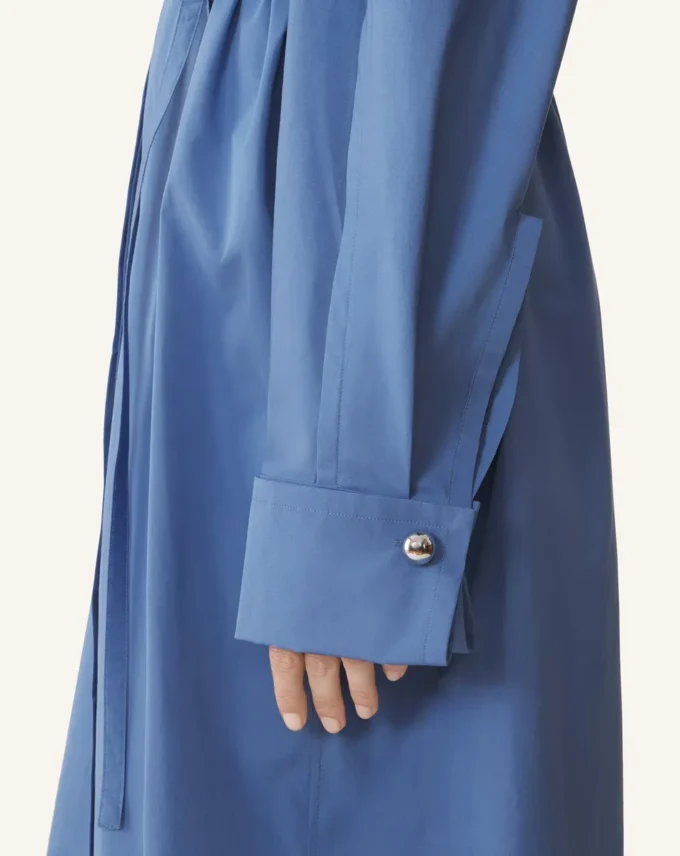 Robe chemise en popeline de coton