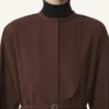 Robe chemise en popeline de coton