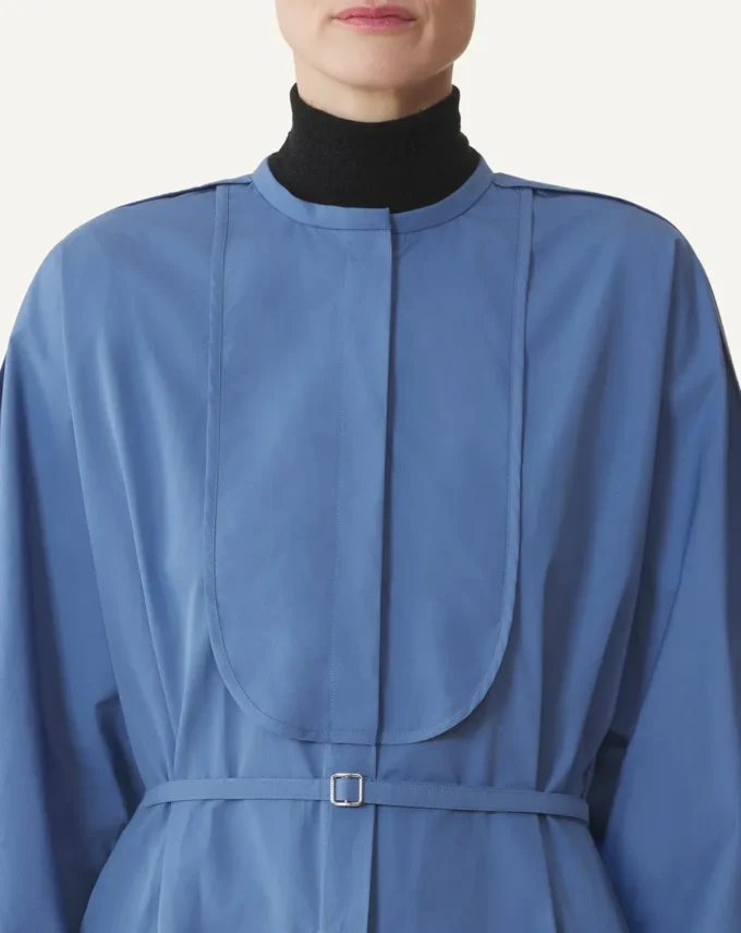 Robe chemise en popeline de coton