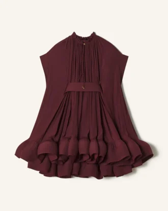Robe courte en charmeuse