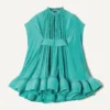 Robe courte en charmeuse