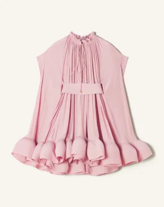 Robe courte en charmeuse