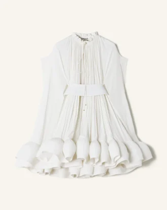 Robe courte en charmeuse
