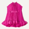 Robe courte en charmeuse