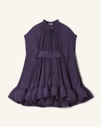 Robe courte en charmeuse