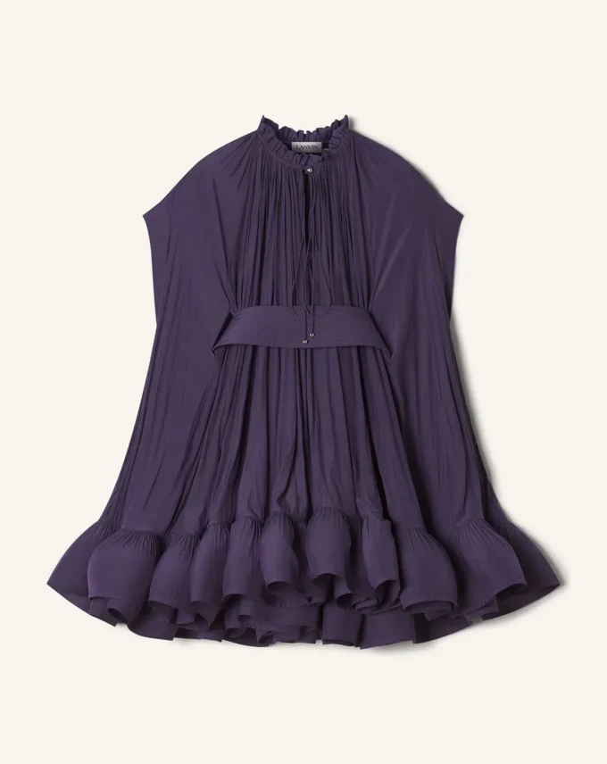 Robe courte en charmeuse