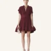 Robe courte en charmeuse