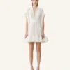 Robe courte en charmeuse