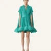 Robe courte en charmeuse