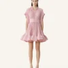 Robe courte en charmeuse