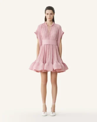 Robe courte en charmeuse