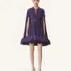 Robe courte en charmeuse