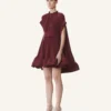 Robe courte en charmeuse