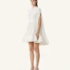 Robe courte en charmeuse