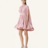 Robe courte en charmeuse