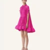 Robe courte en charmeuse