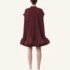 Robe courte en charmeuse
