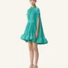 Robe courte en charmeuse