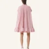 Robe courte en charmeuse