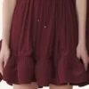 Robe courte en charmeuse