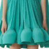Robe courte en charmeuse