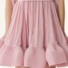Robe courte en charmeuse