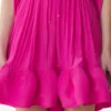 Robe courte en charmeuse