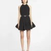 Robe courte à volants