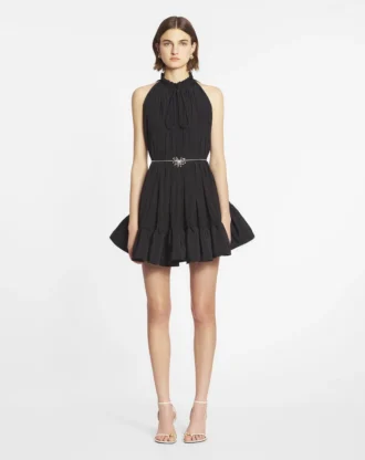 Robe courte à volants