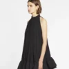Robe courte à volants