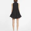 Robe courte à volants