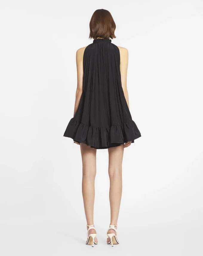 Robe courte à volants