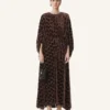 Robe en velours dévoré