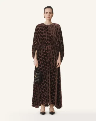 Robe en velours dévoré