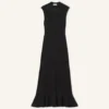 Robe en viscose avec détails en dentelle