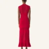 Robe en viscose avec détails en dentelle
