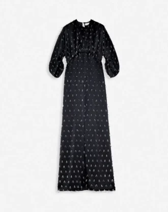 Robe longue brodée