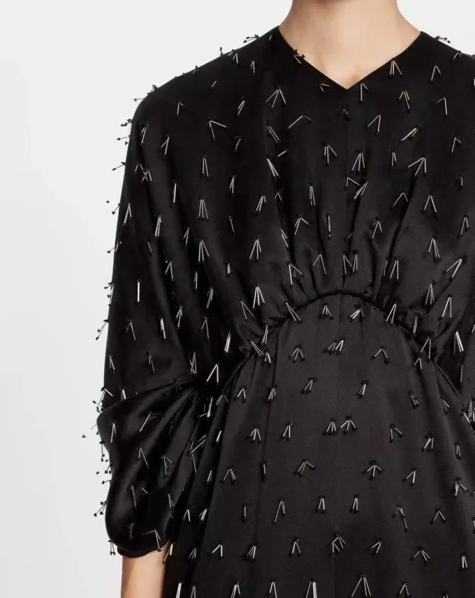 Robe longue brodée