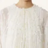 Robe longue en soie plumetis
