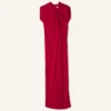 Robe longue nouée en satin
