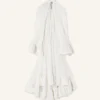Robe midi en charmeuse
