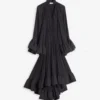 Robe midi en charmeuse